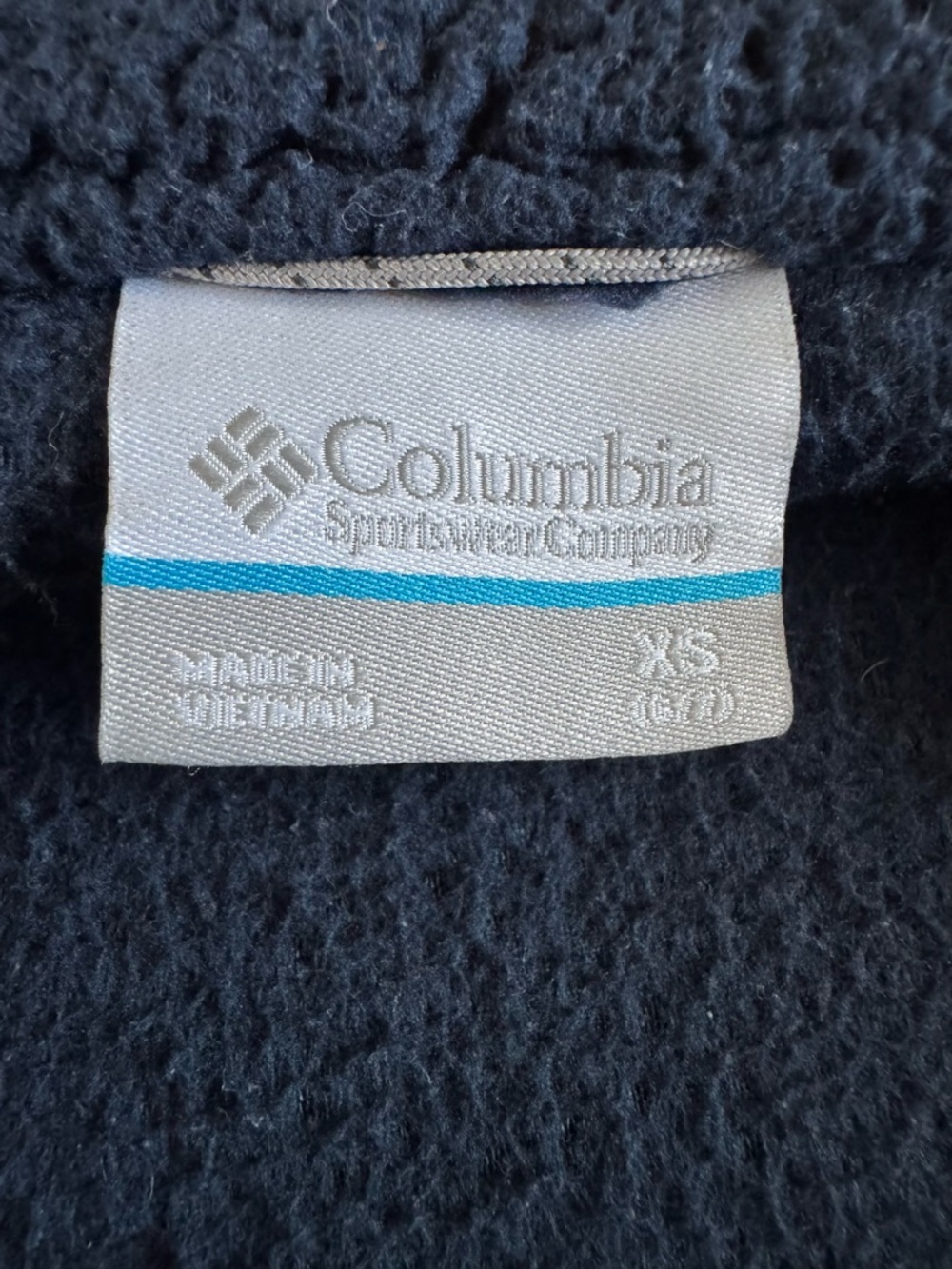Columbia Sherpa Fleece Jacket Full Zip Navy Cozy Kids Size XS 6/7 - Picture 2 of 12